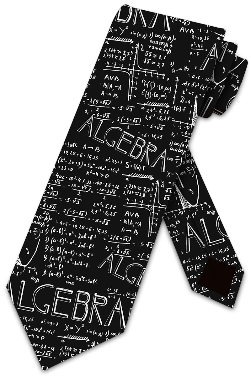 Three Rooker Education Ties Mens Math Necktie - Image 1
